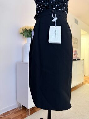 NWT Giorgio Armani Le Collezioni Wool Skirt 6